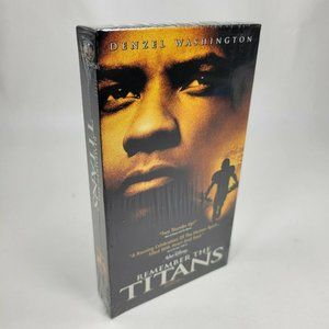 Remember the Titans (NEW SEALED VHS, 2001) Watermark with Blue Tape Guard